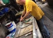 Coalbrookdale bench restoration (1)