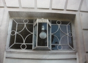 Photograph of an historic fanlight from another property on Prior Park Buildings, Bath