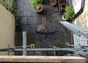 Restoration of historic wrought iron balconettes with lead cast detailing - Ironart of Bath