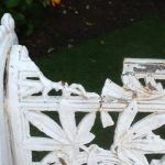 Restoration of an historic cast iron bench - the Passion Flower design