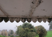 Restoration of three zinc covered door canopies on Georgian Cavendish Crescent in Bath.