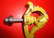 Handspun finial nut recreated to match detail on top